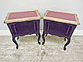 pair of vintage french bedside tables